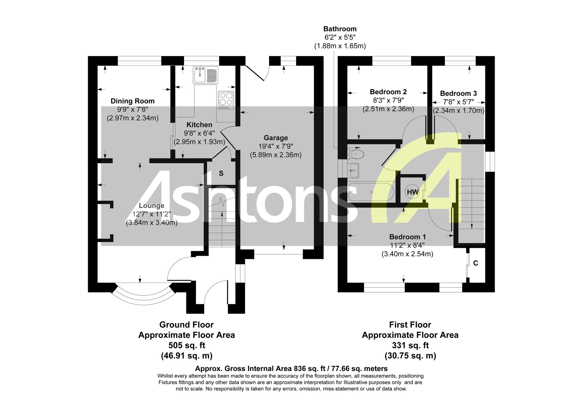 3 Billington Road, Widnes floorplan