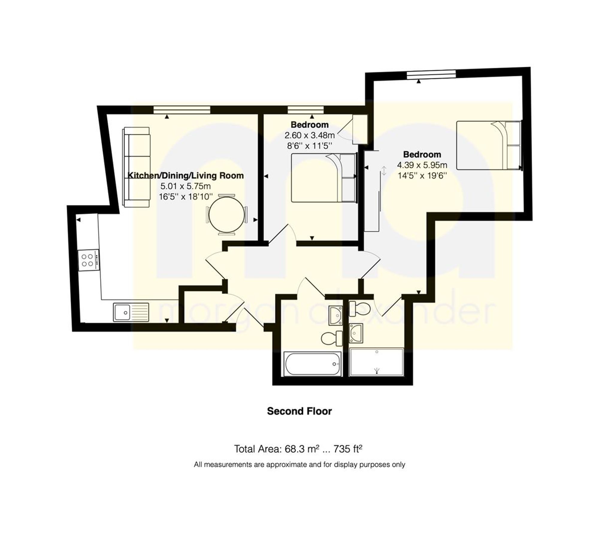 143 Smeaton Court, Hertford floorplan