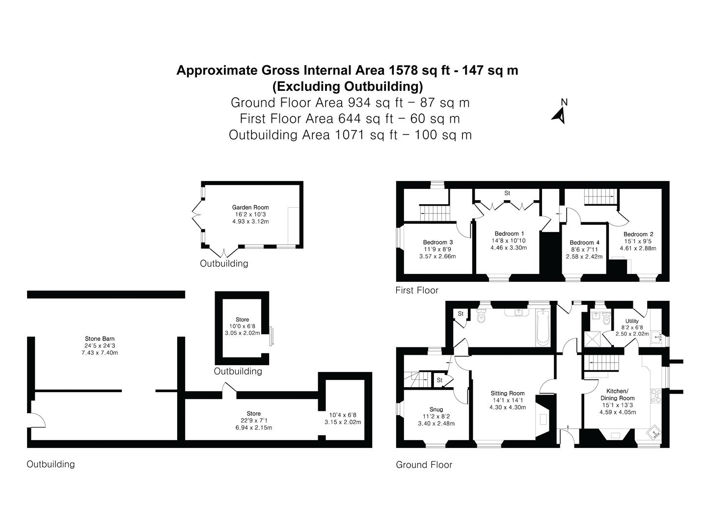 Bramble Bounsells, Okehampton floorplan