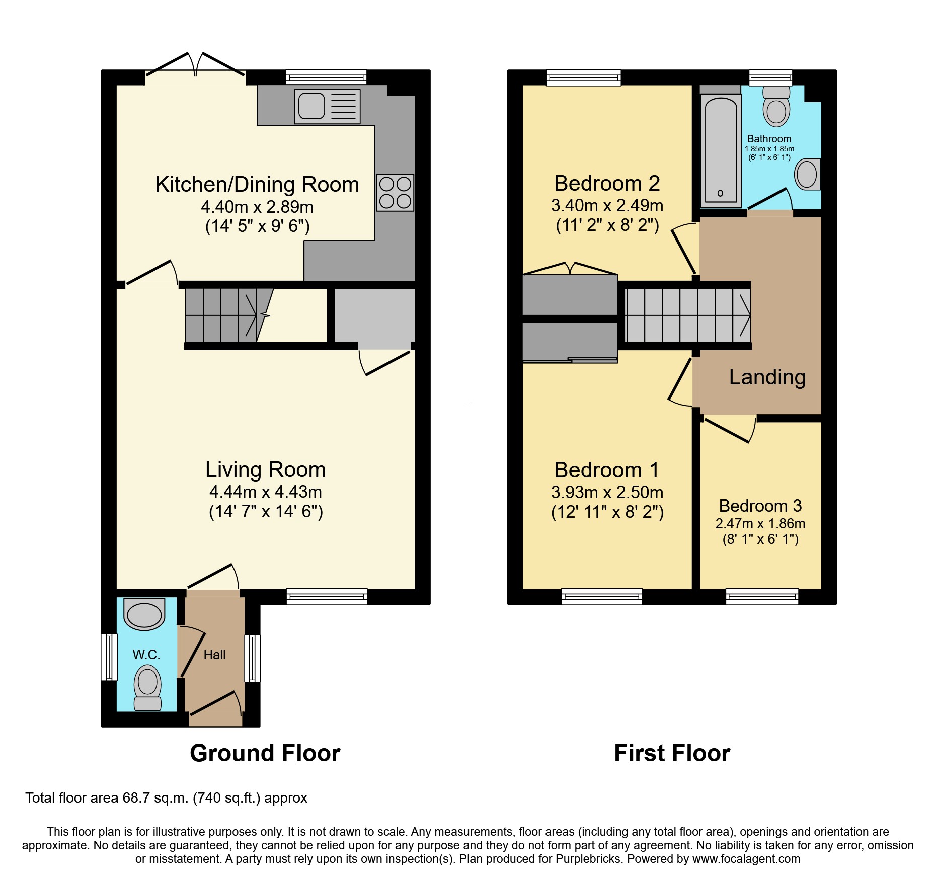 30, Vernon Way, Morpeth floorplan