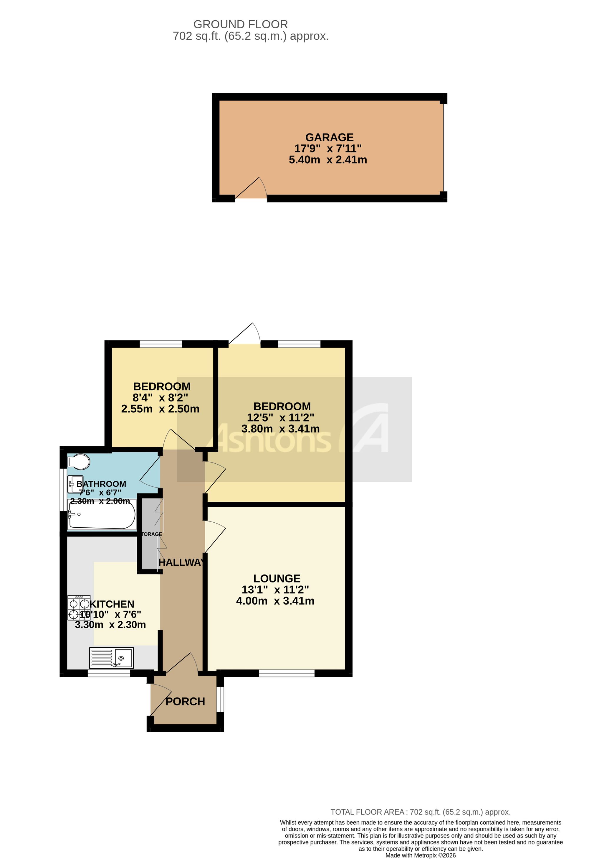 43 Woolacombe Close, Warrington floorplan