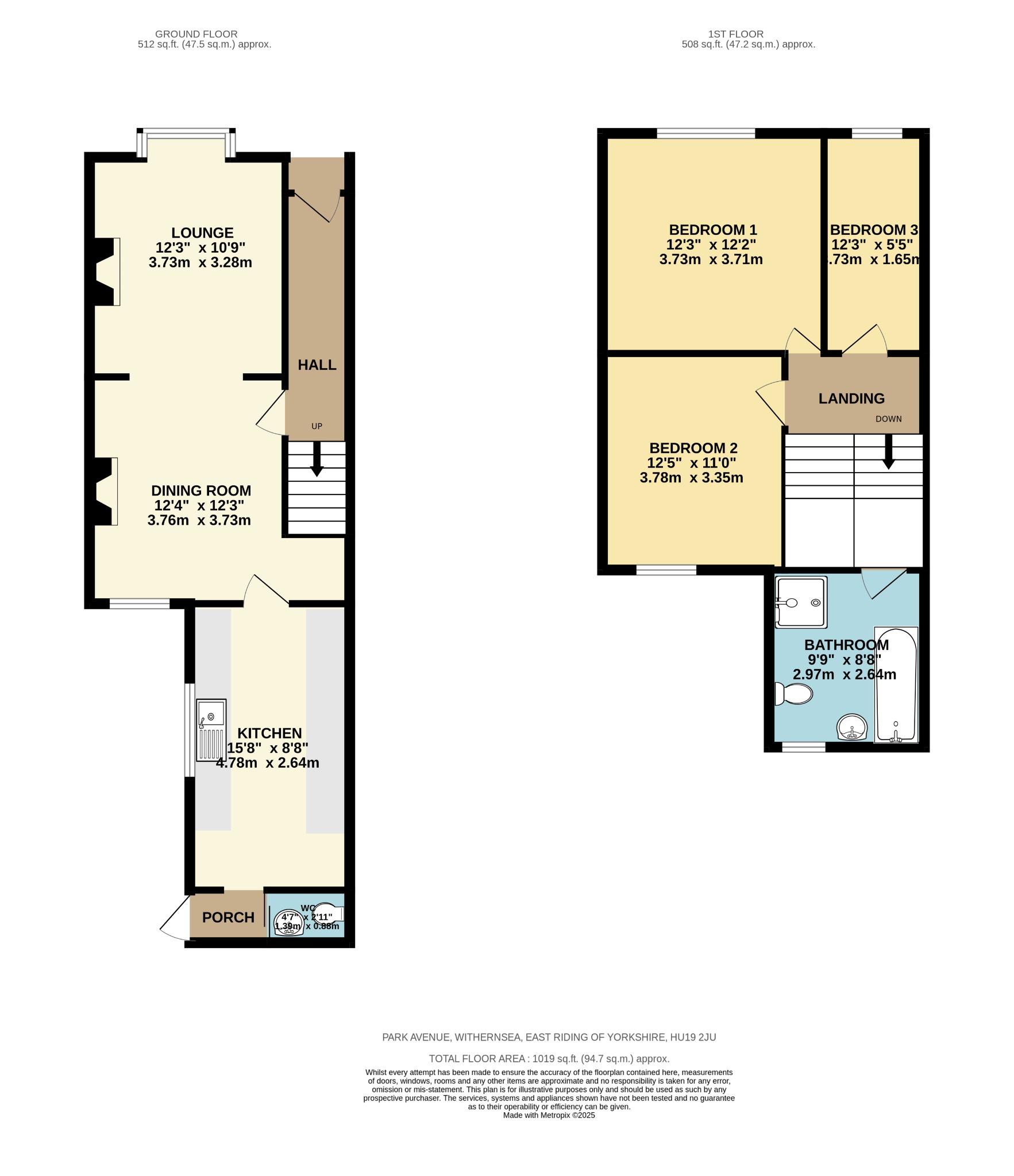 18, Park Avenue, Withernsea floorplan