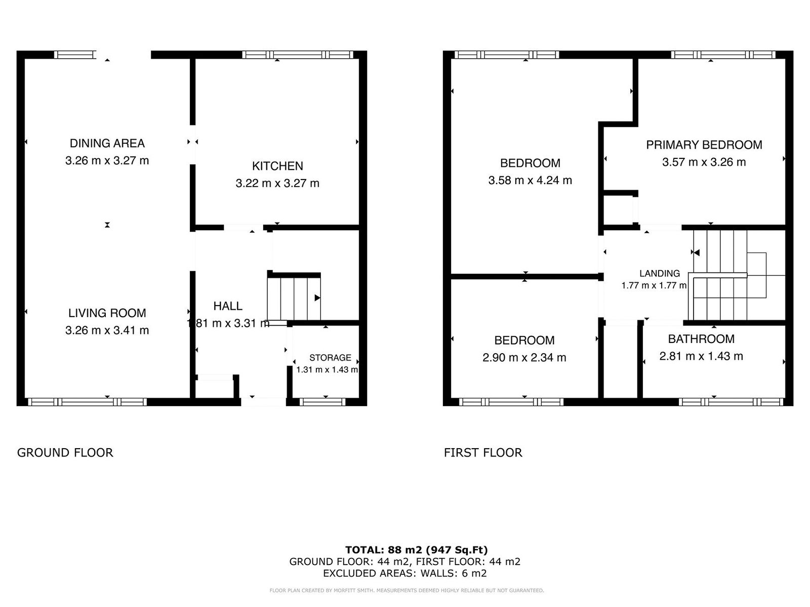 3, Samuel Close, Sheffield floorplan