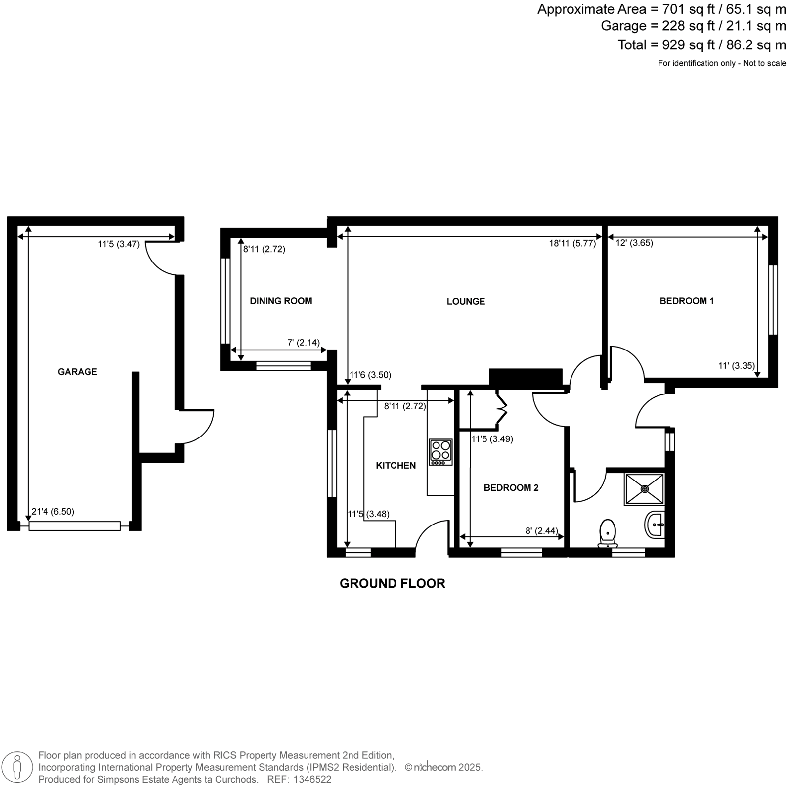 18, Pinewood Grove, New Haw floorplan