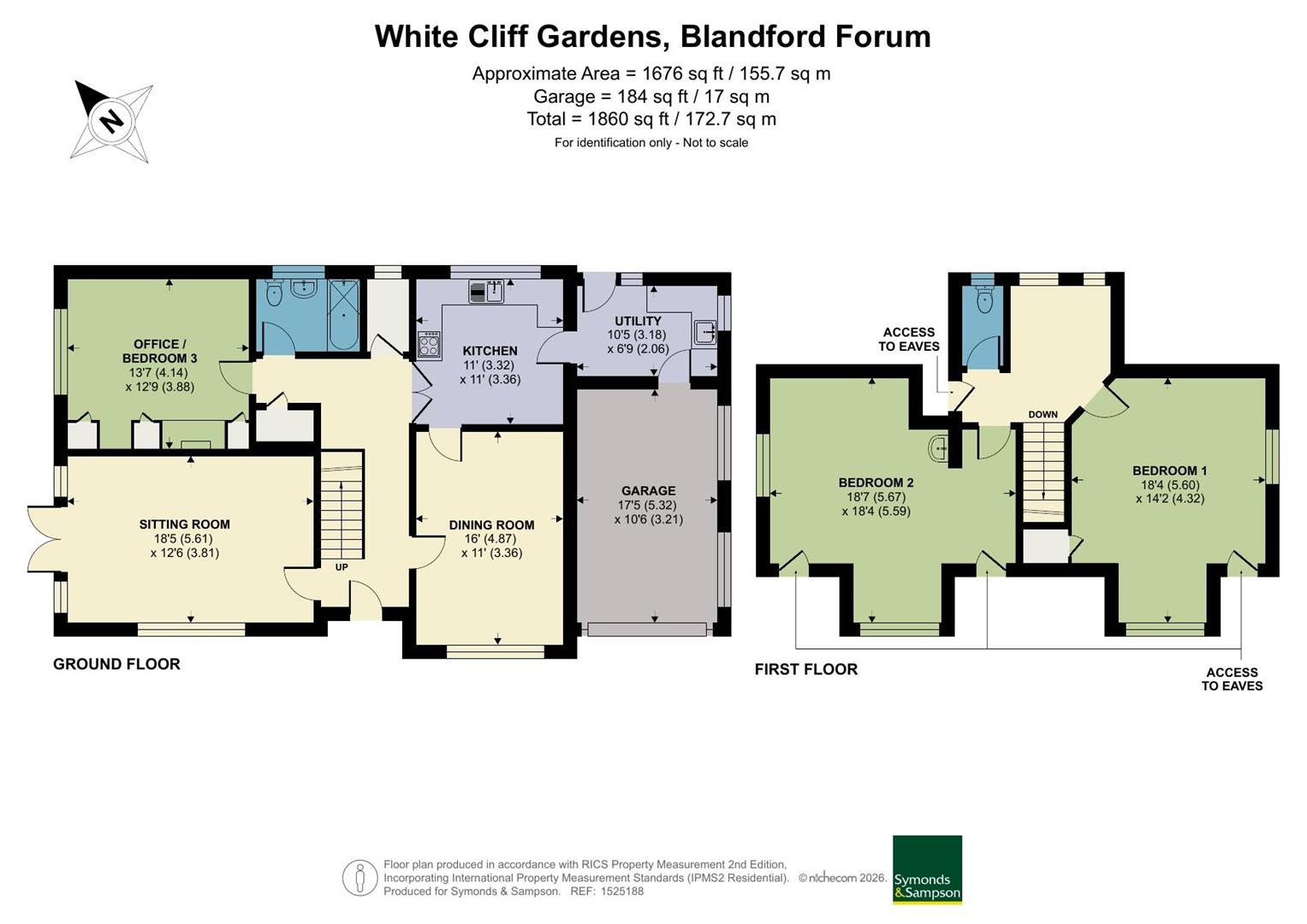 8, White Cliff Gardens, Blandford Forum floorplan