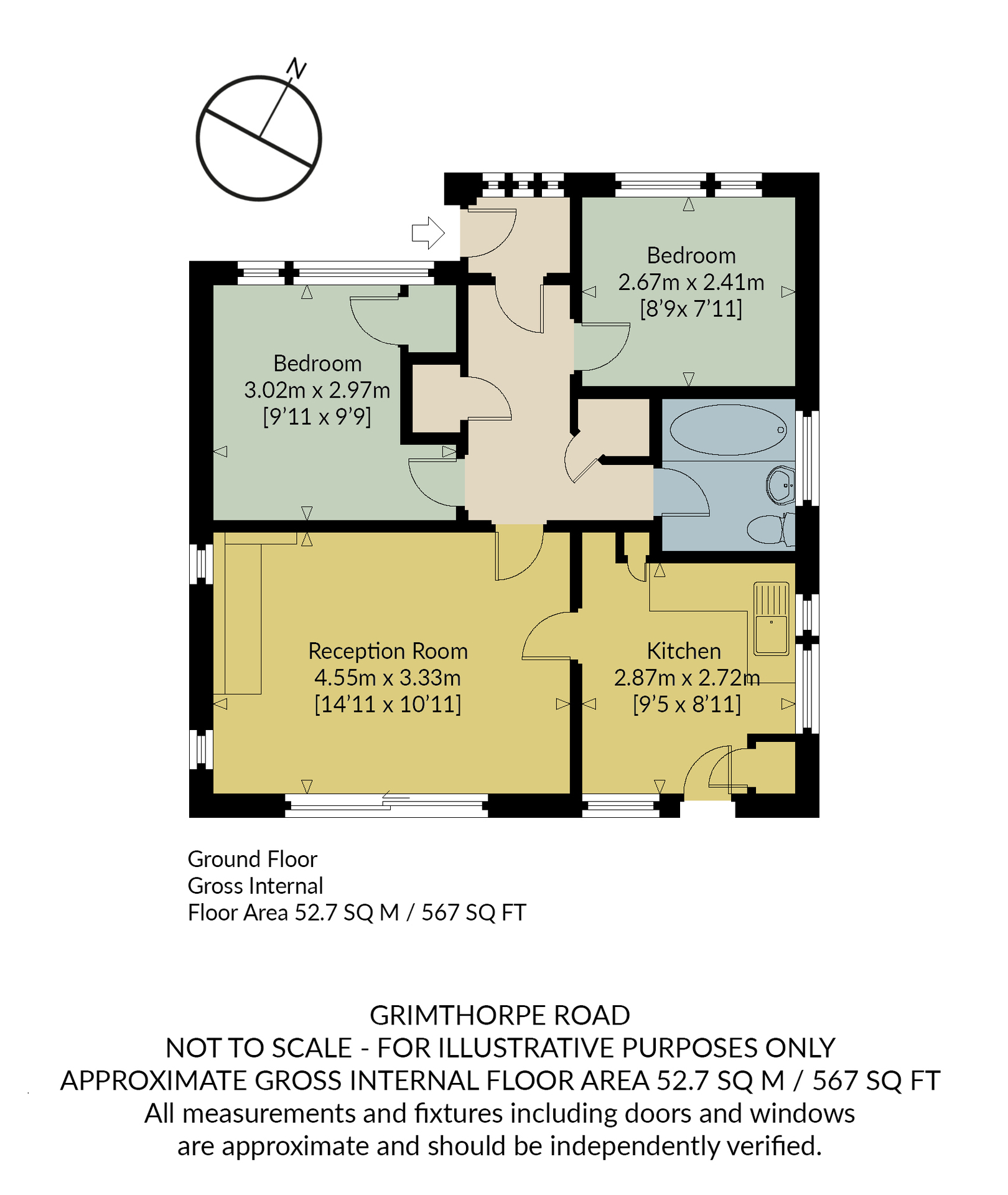 Grimthorpe Avenue, Seasalter, Whitstable CT5, 2 bedroom detached