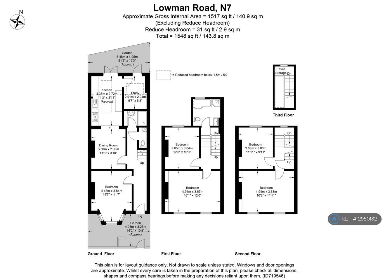 Lowman Road, London floorplan