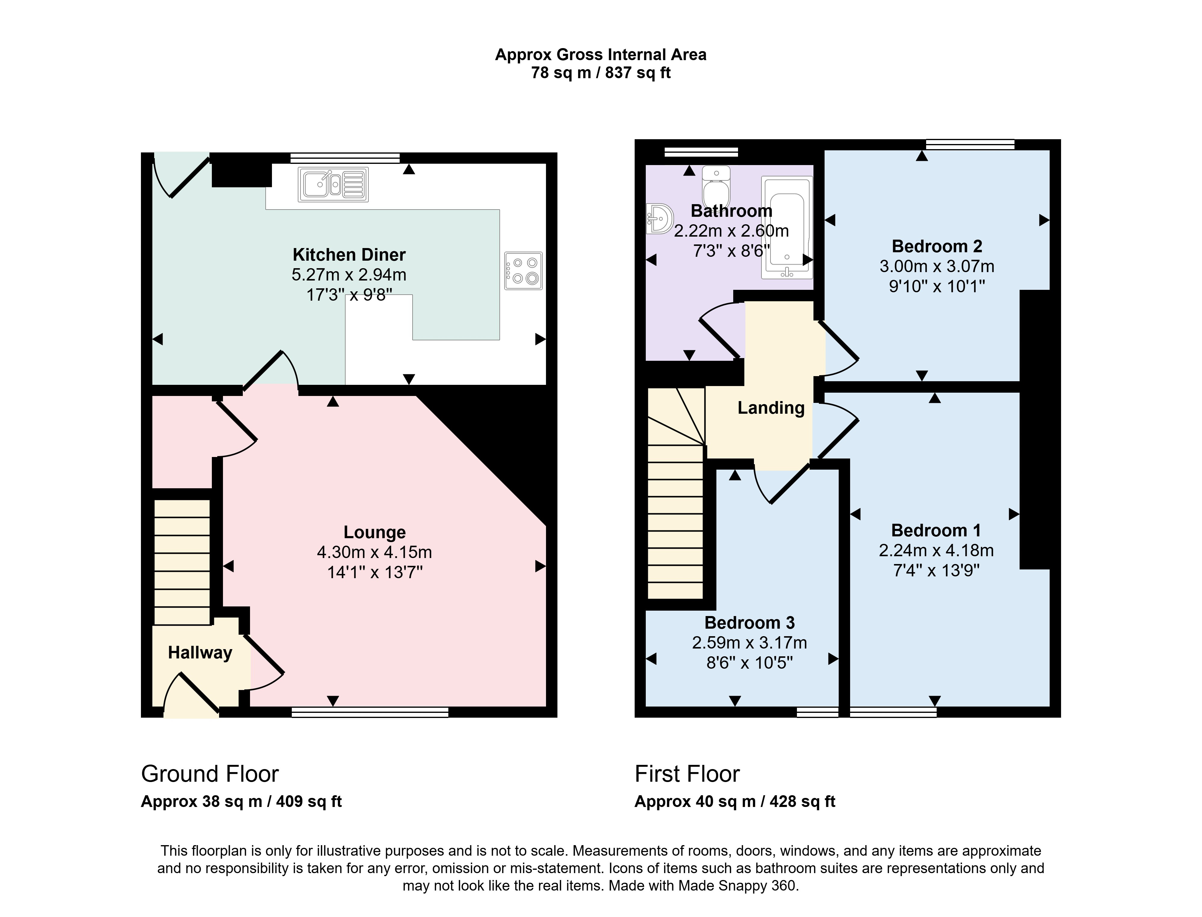 18, Bristol Street, New Hartley floorplan