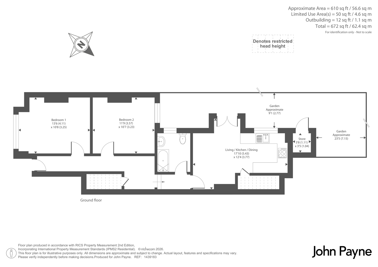201, Eastcombe Avenue, London floorplan