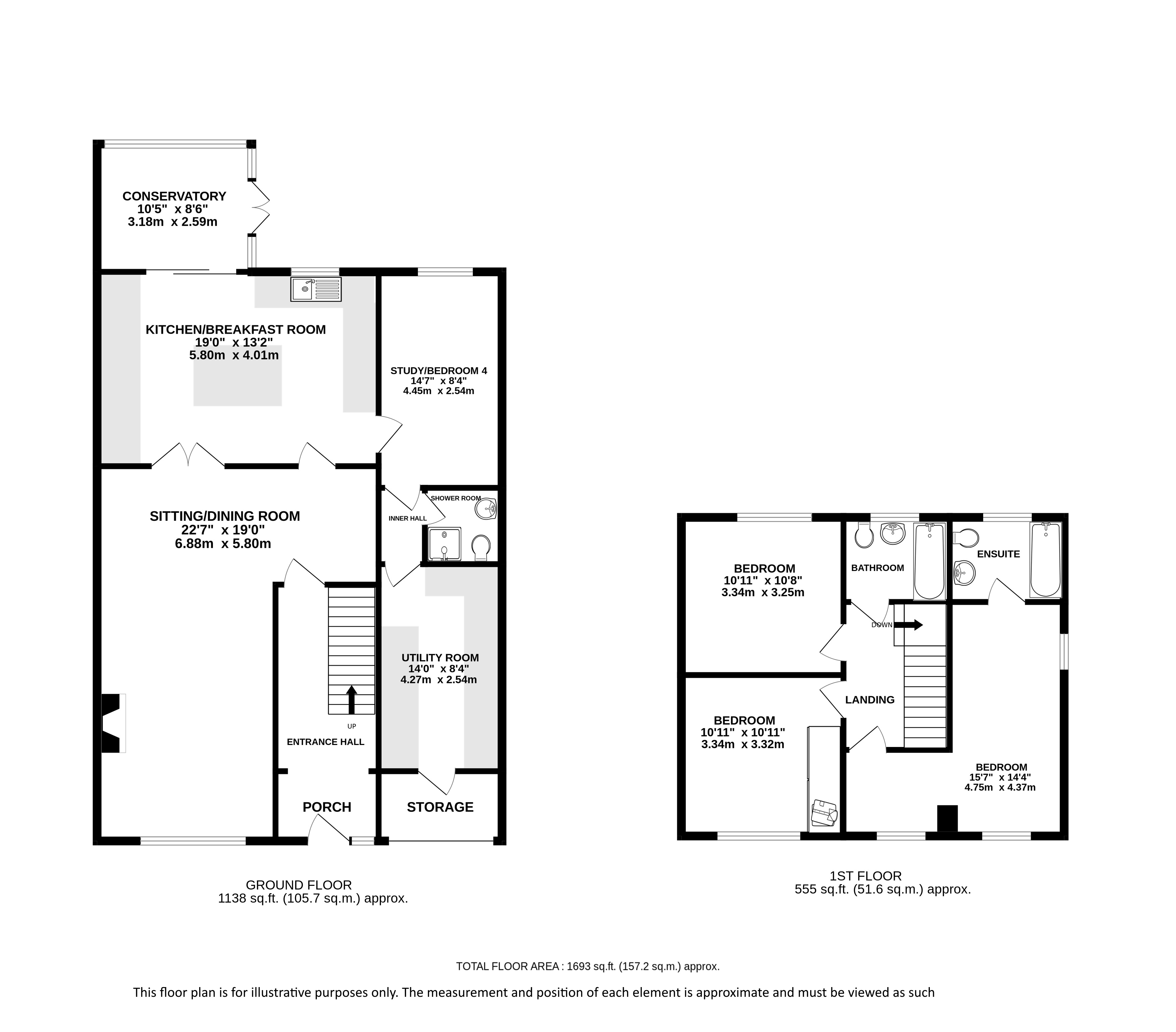 59, The Ridgeway, St. Albans floorplan