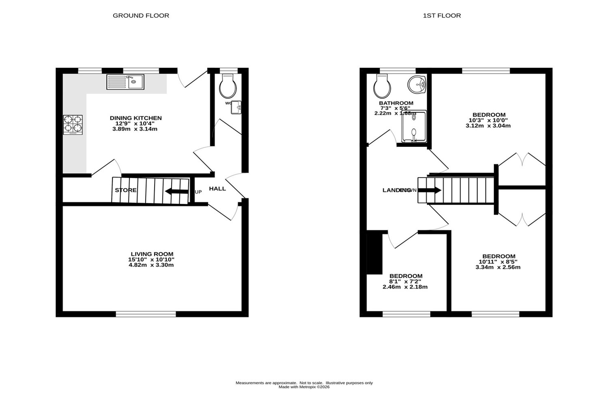 63 New Street, High Peak floorplan