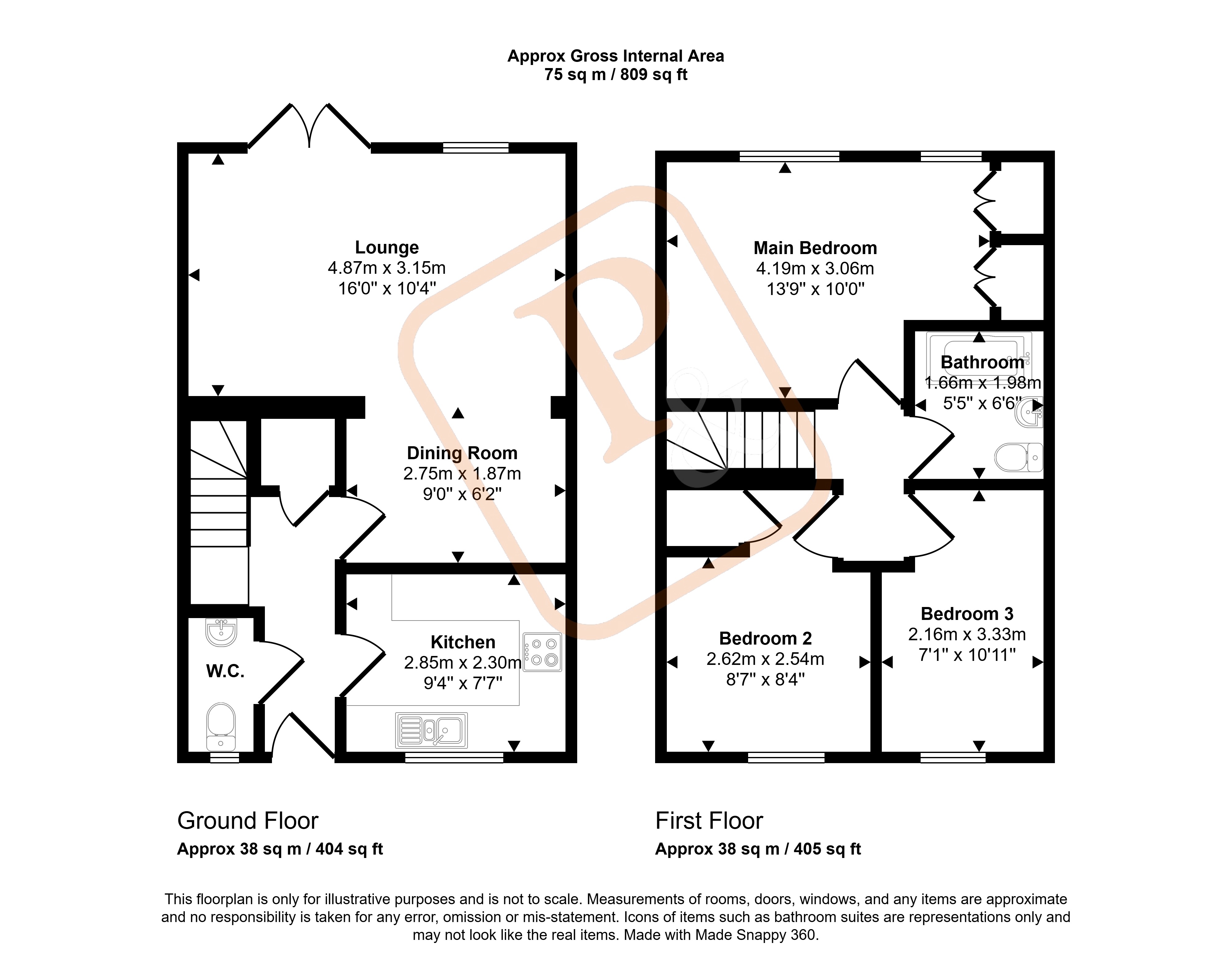 57, Gratian Close, Colchester floorplan