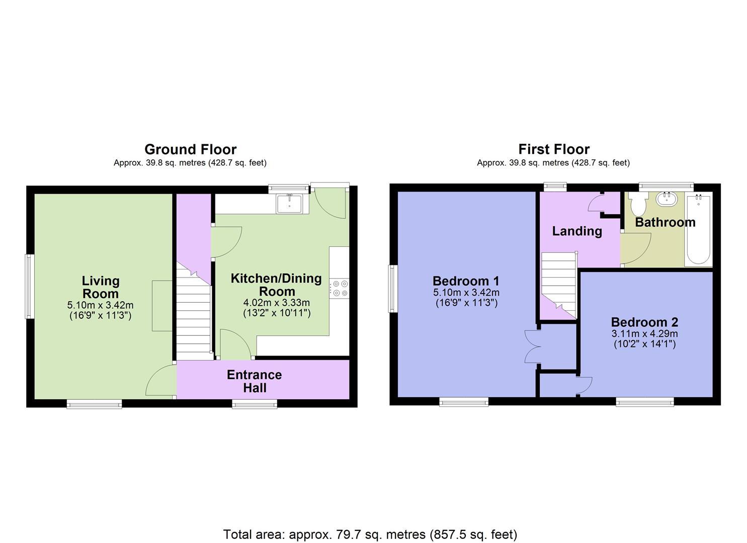 32, Wood Street, Ashby-De-La-Zouch floorplan