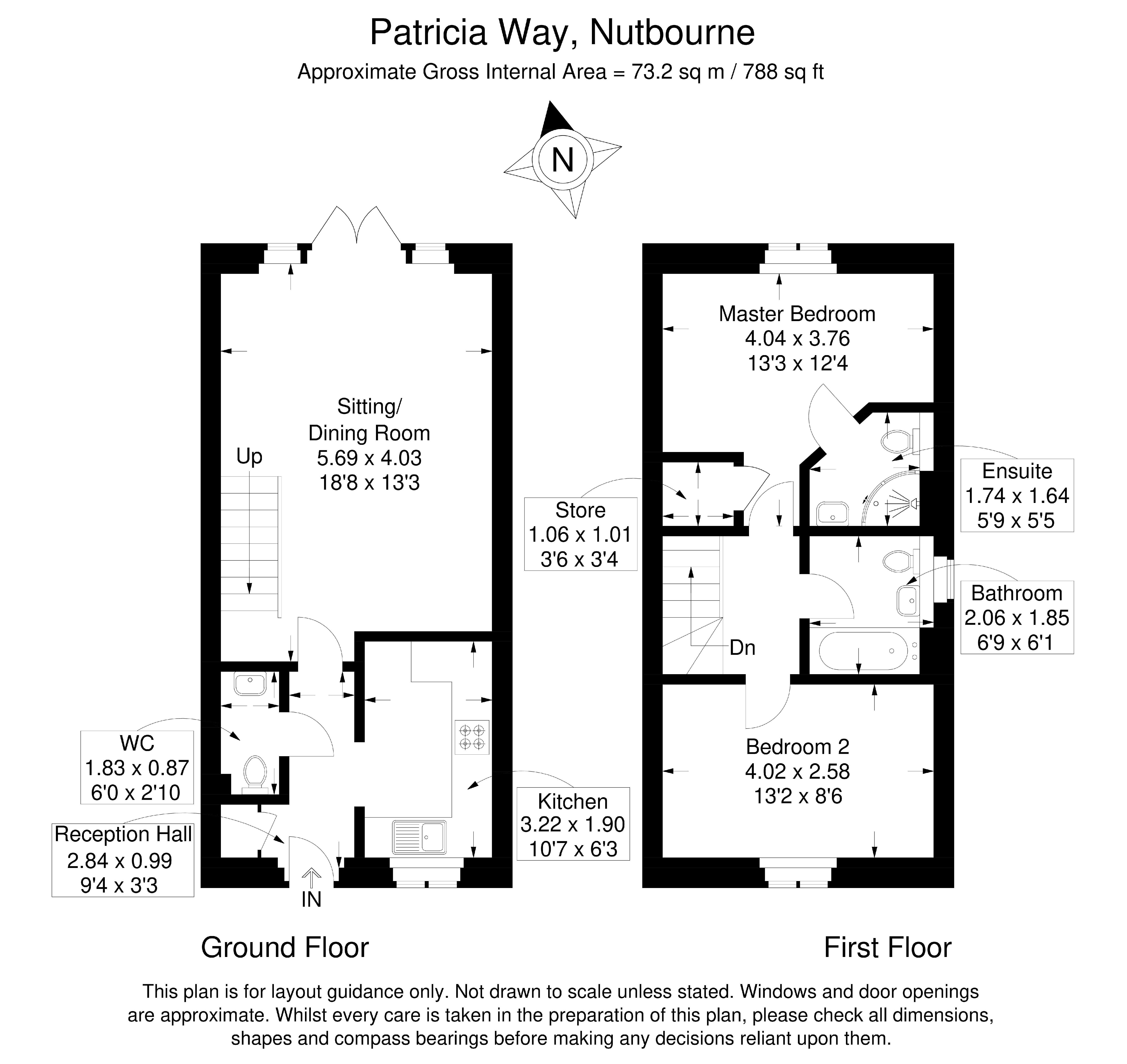 23, Patricia Way, Chichester floorplan