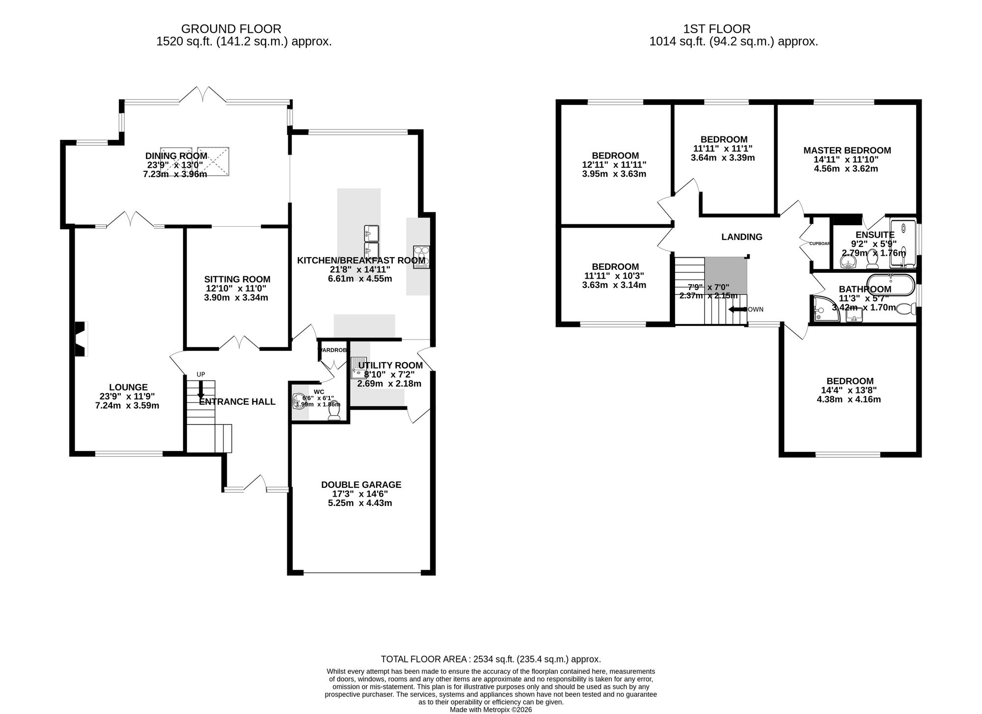 11 Cambourne Road, Hinckley floorplan