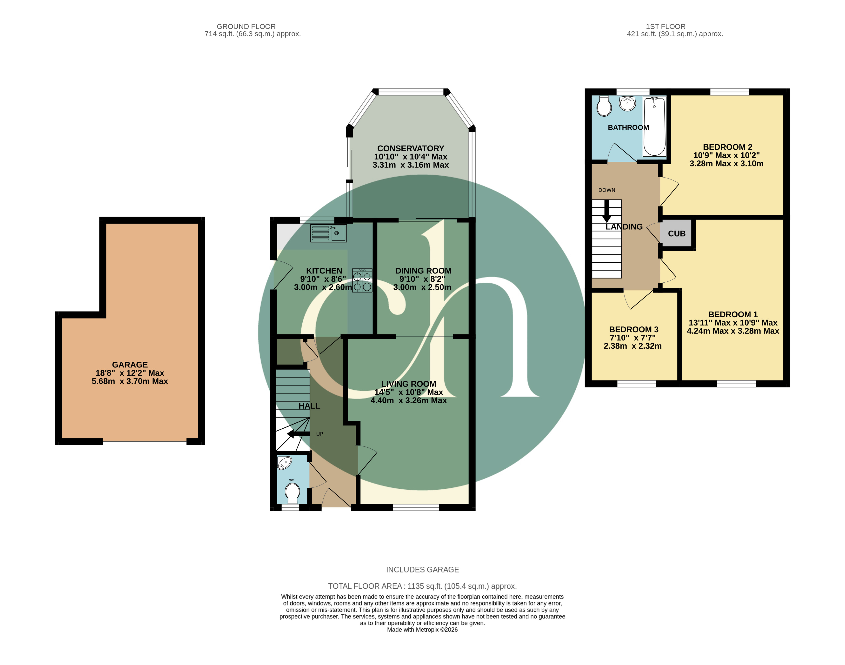 62, Caraway Drive, Swindon floorplan