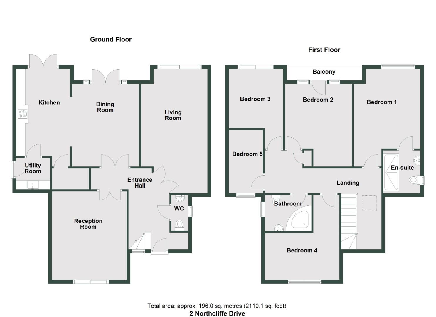 2 The Ferns, Northcliffe Drive, Penarth floorplan