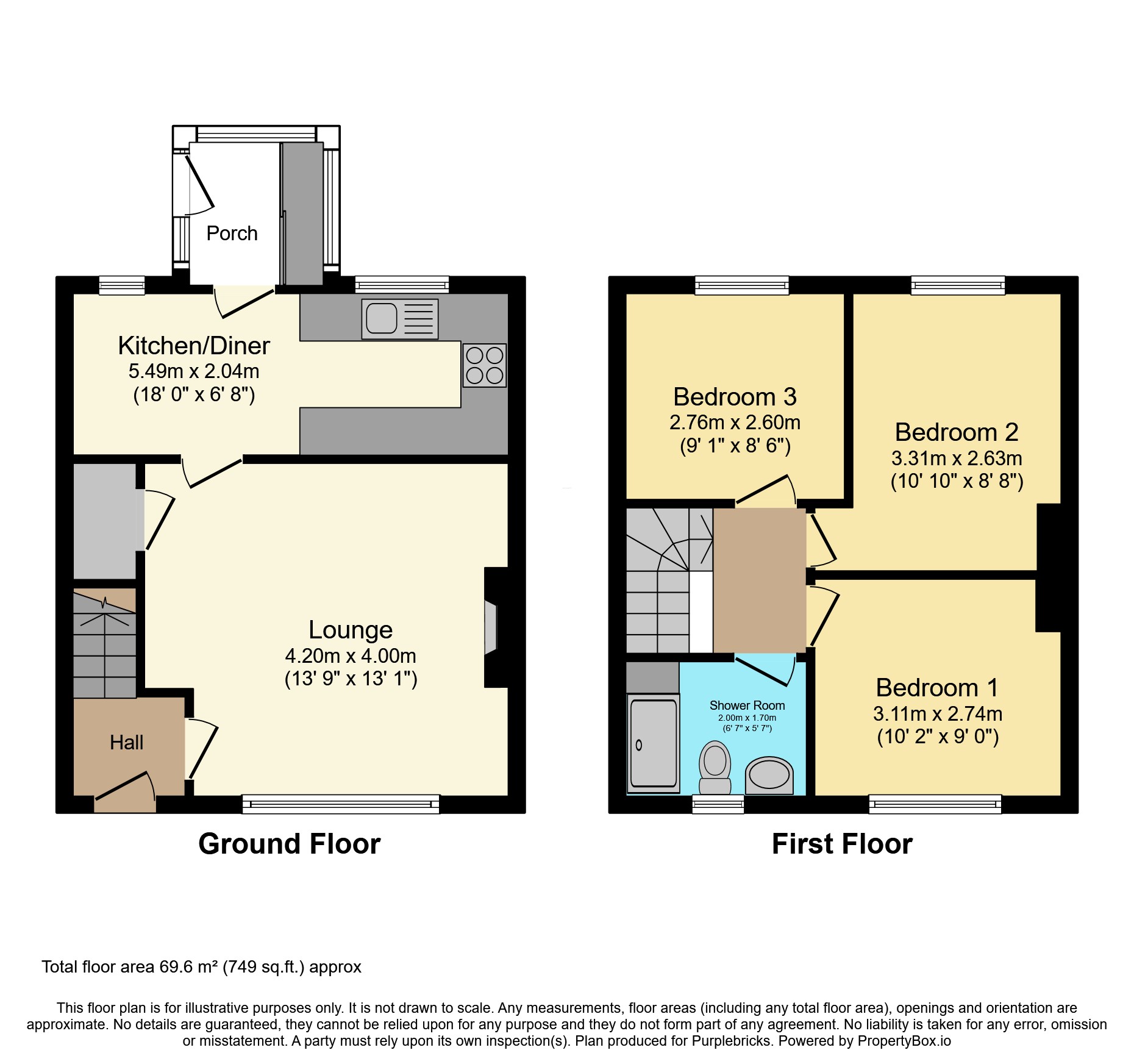 15, Castle Rise, Kendal floorplan