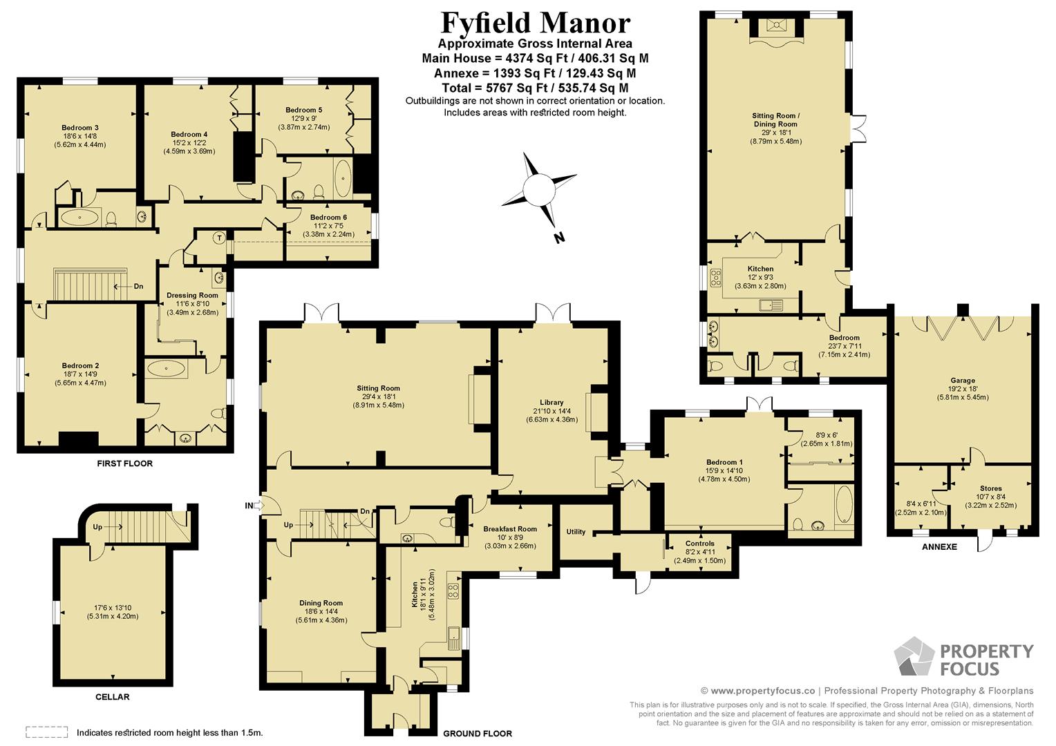 Fyfield Manor, Fyfield Road, Fyfield Andover floorplan