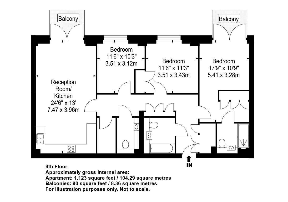 Charles Clowes Walk, Nine Elms floorplan