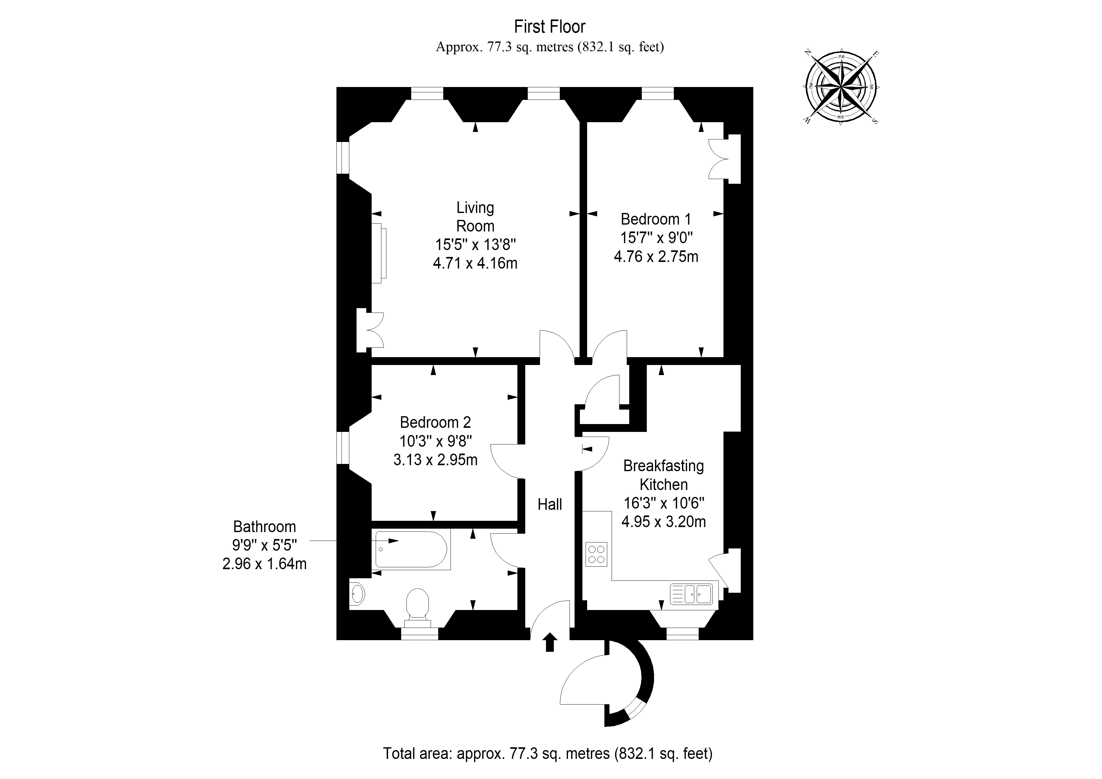 148A, High Street, Dunbar floorplan