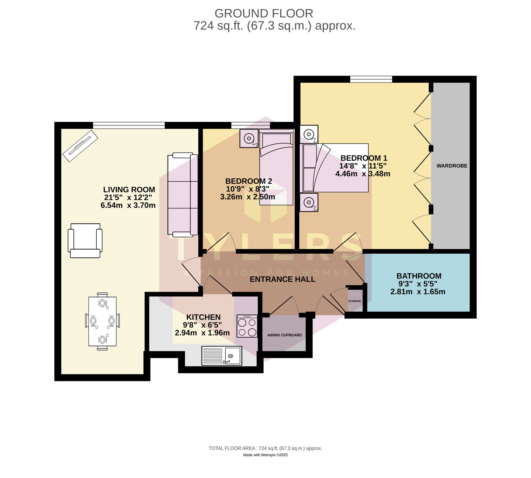 19, Brooklyn Court, Cherry Hinton Road, Cambridge floorplan