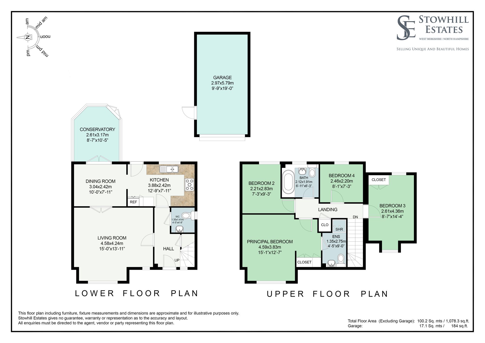 Discreet Listing Garrett Close, Newbury floorplan
