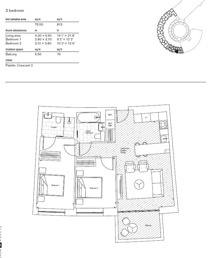 2 Bedrooms Flat to rent in Wood Crescent, London W12