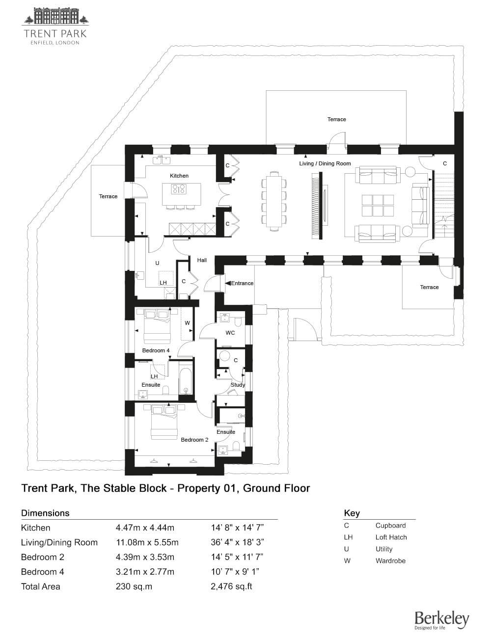 1 - The Buckingham, Enfield, En4 0Fd, Enfield floorplan