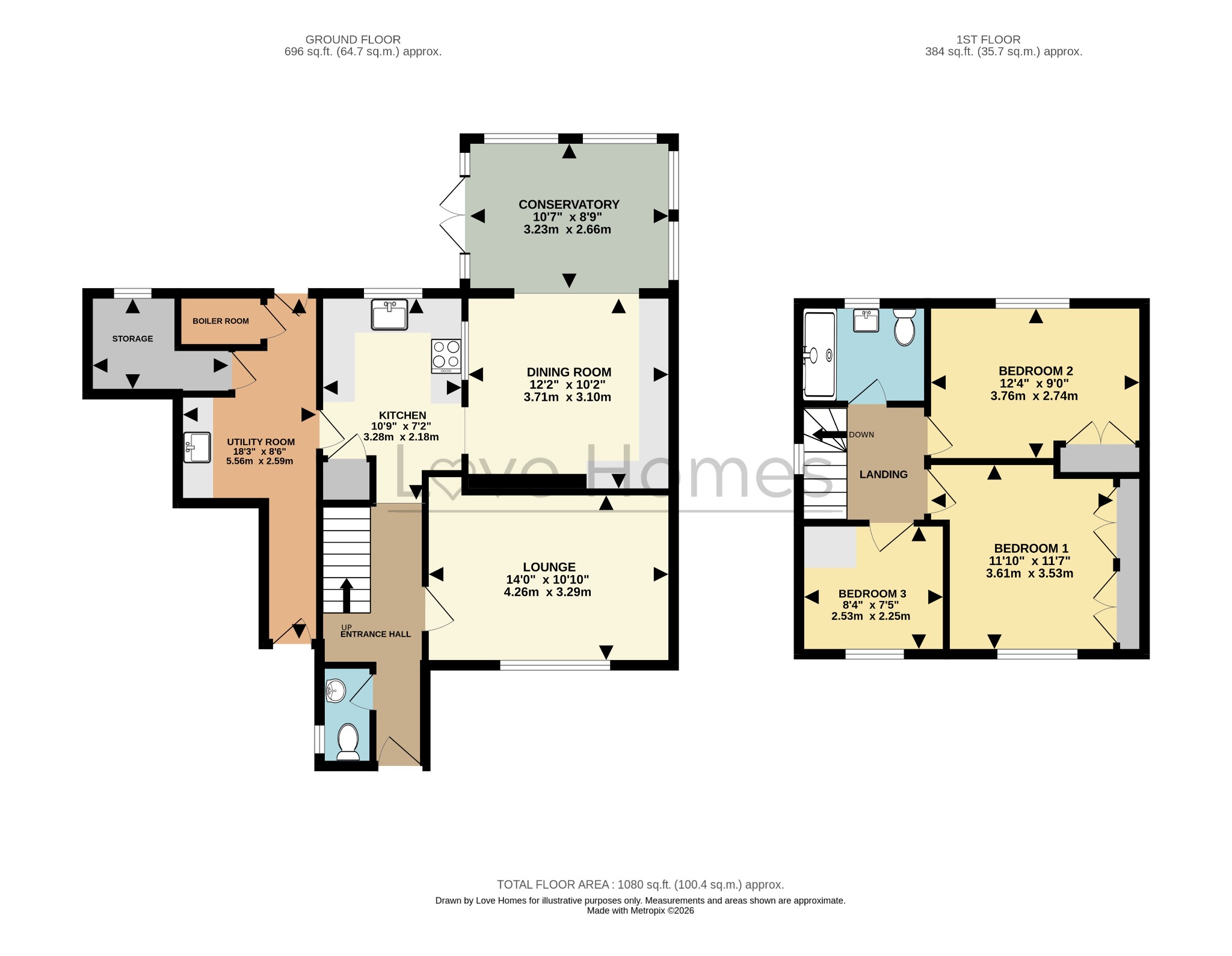 19, Cornwall Road, Bedford floorplan