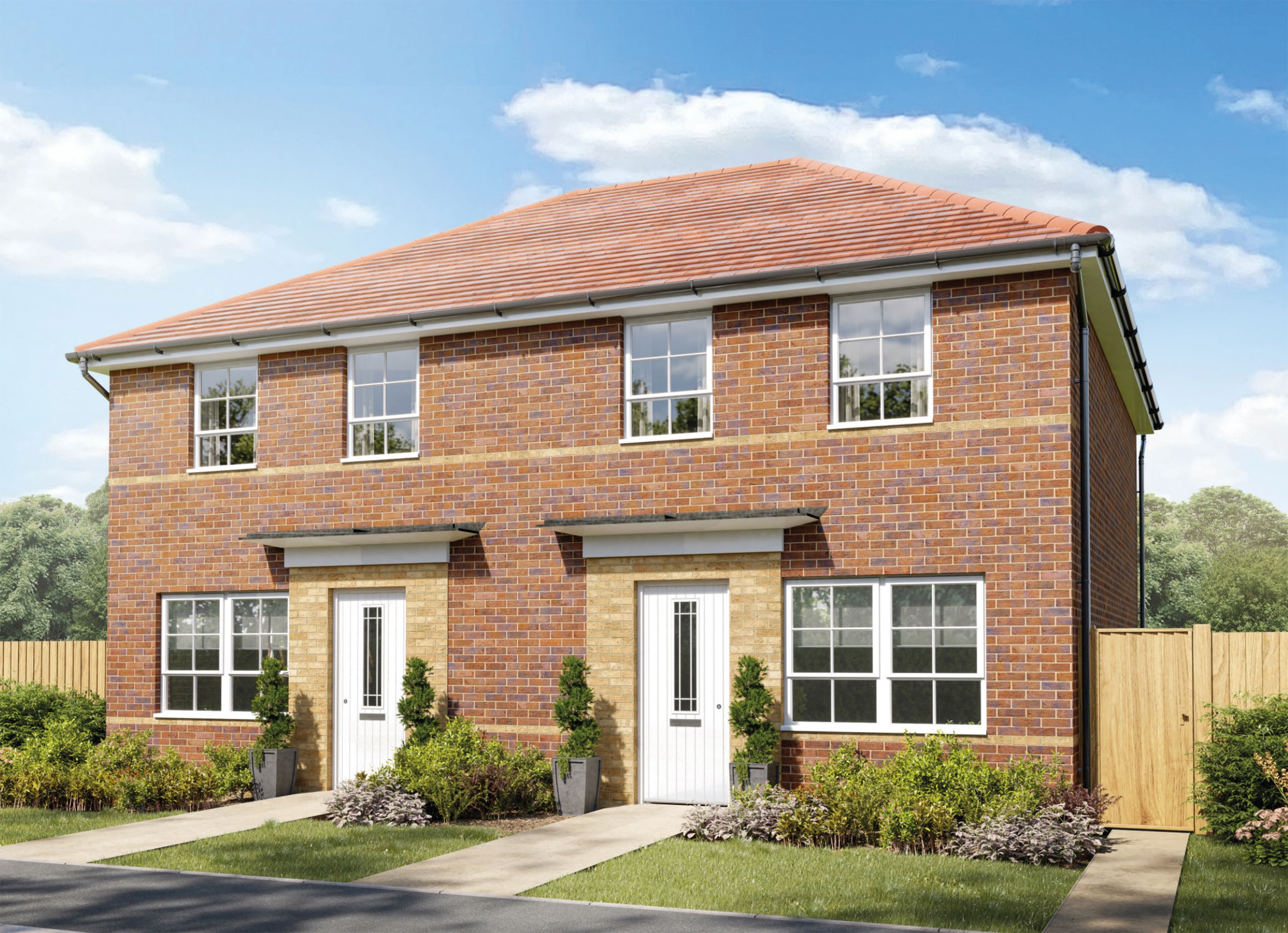 Property 2 of 7. Exterior CGI View Of Our 3 Bed Maidstone Home