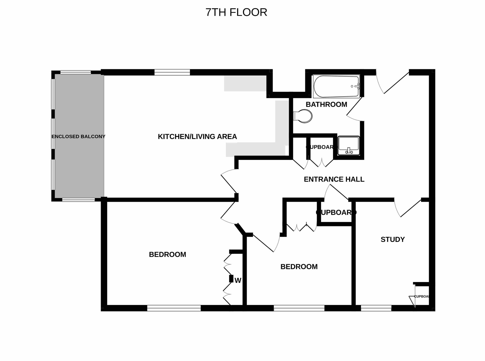Flat 30, Tower Court, Bournemouth floorplan