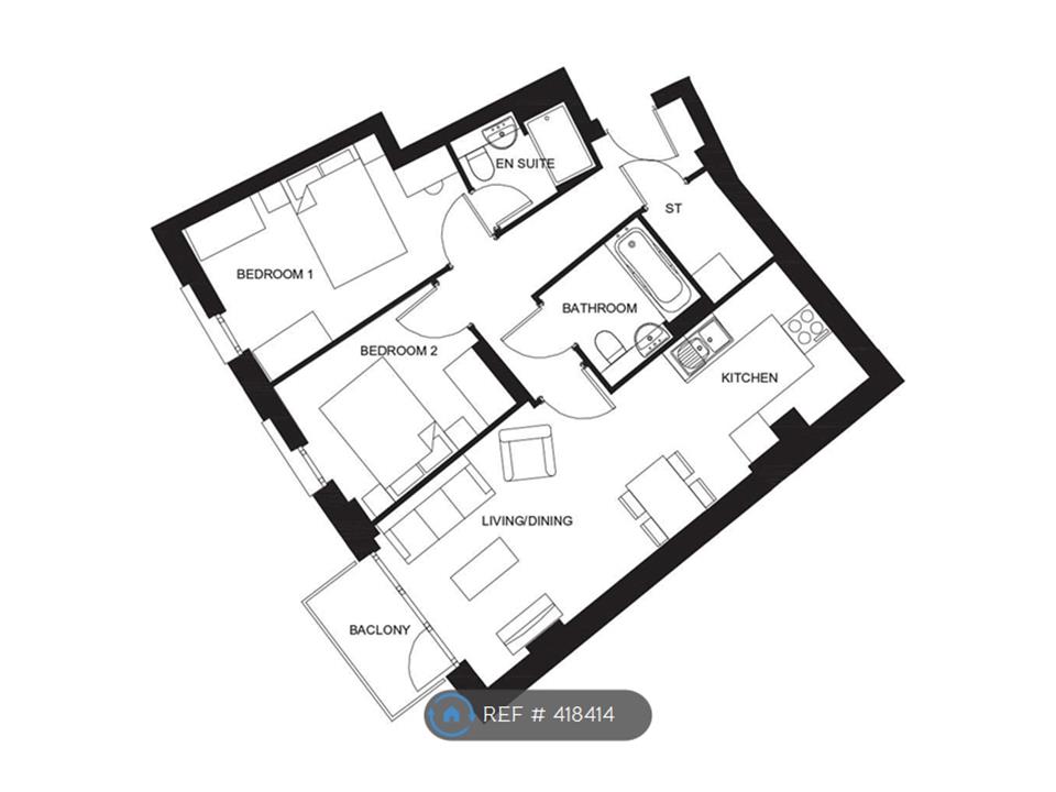 2 Bedrooms Flat to rent in Palladian Court, Croydon CR0