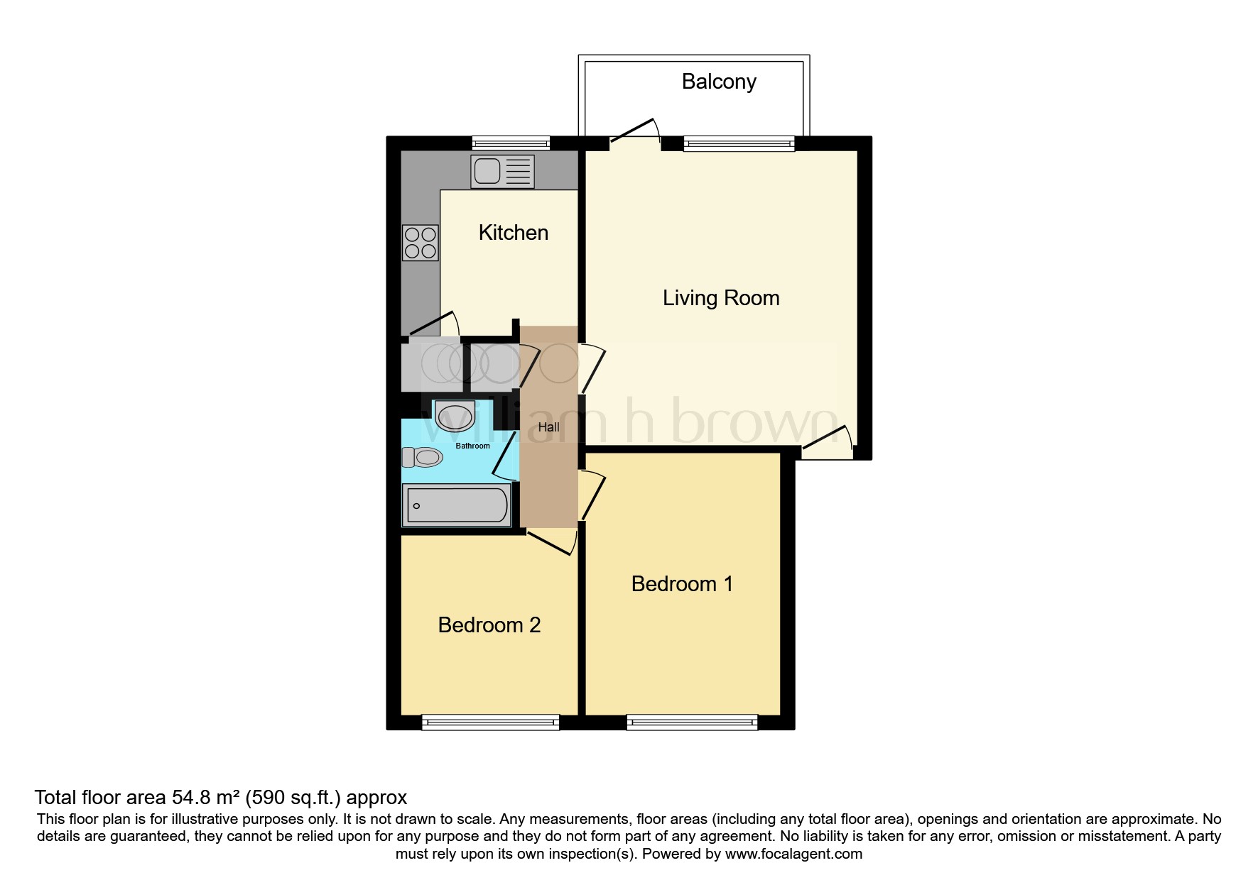 21, Hadleigh Court, High Road, Broxbourne floorplan