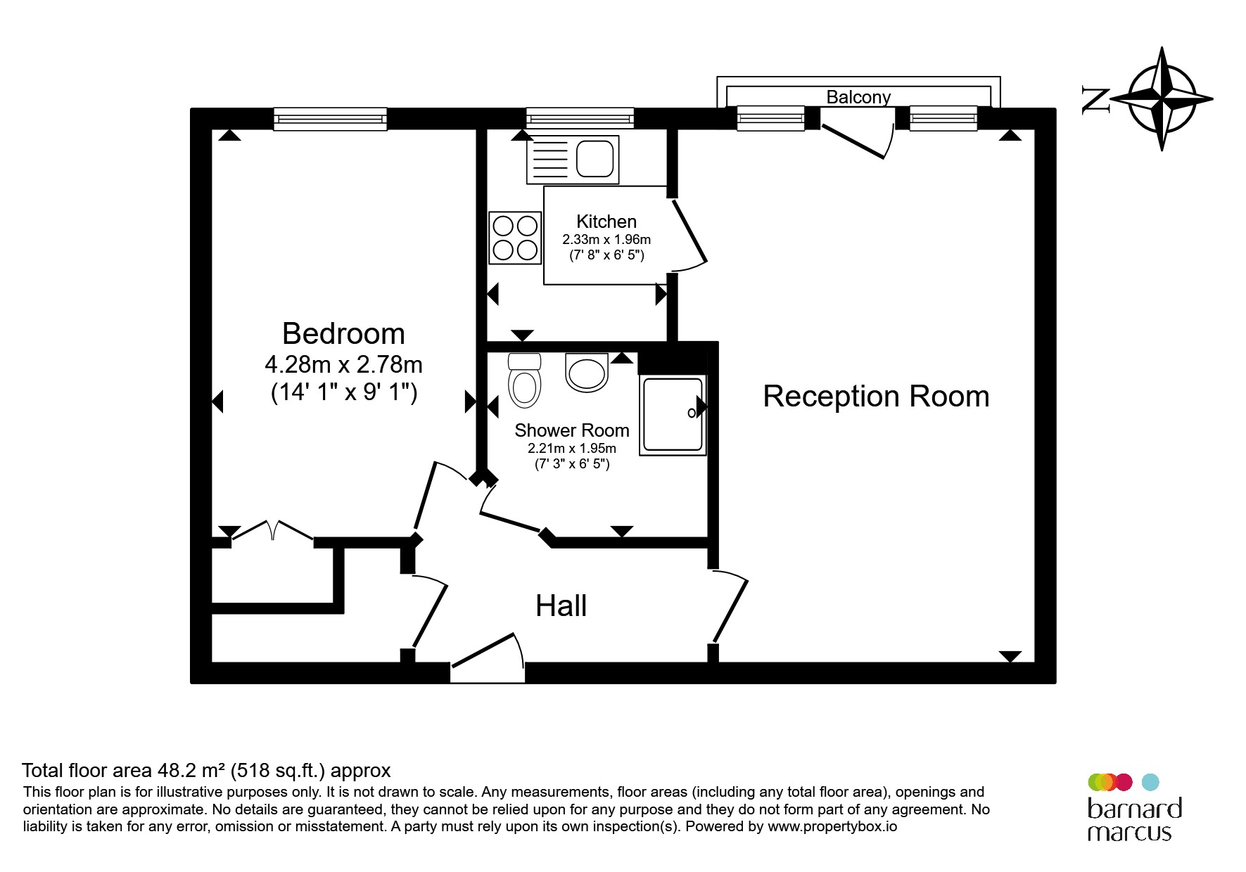 Flat 19, Pegasus Court, 6, Bolters Lane, Banstead floorplan