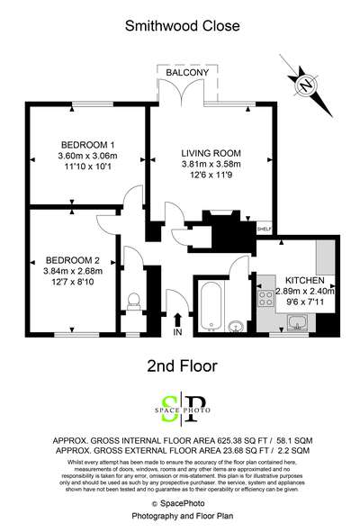 2 Bedrooms Flat for sale in Smithwood Close, London SW19