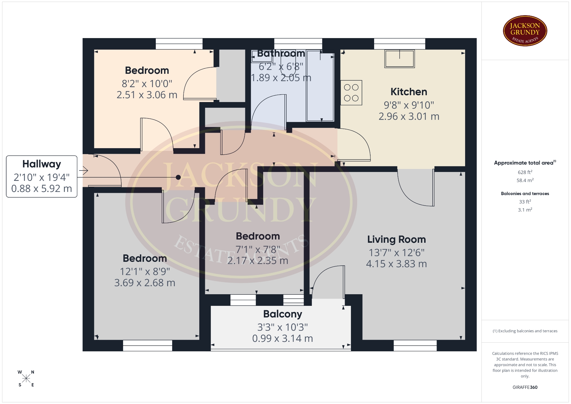 17, Brunswick Place, Northampton floorplan