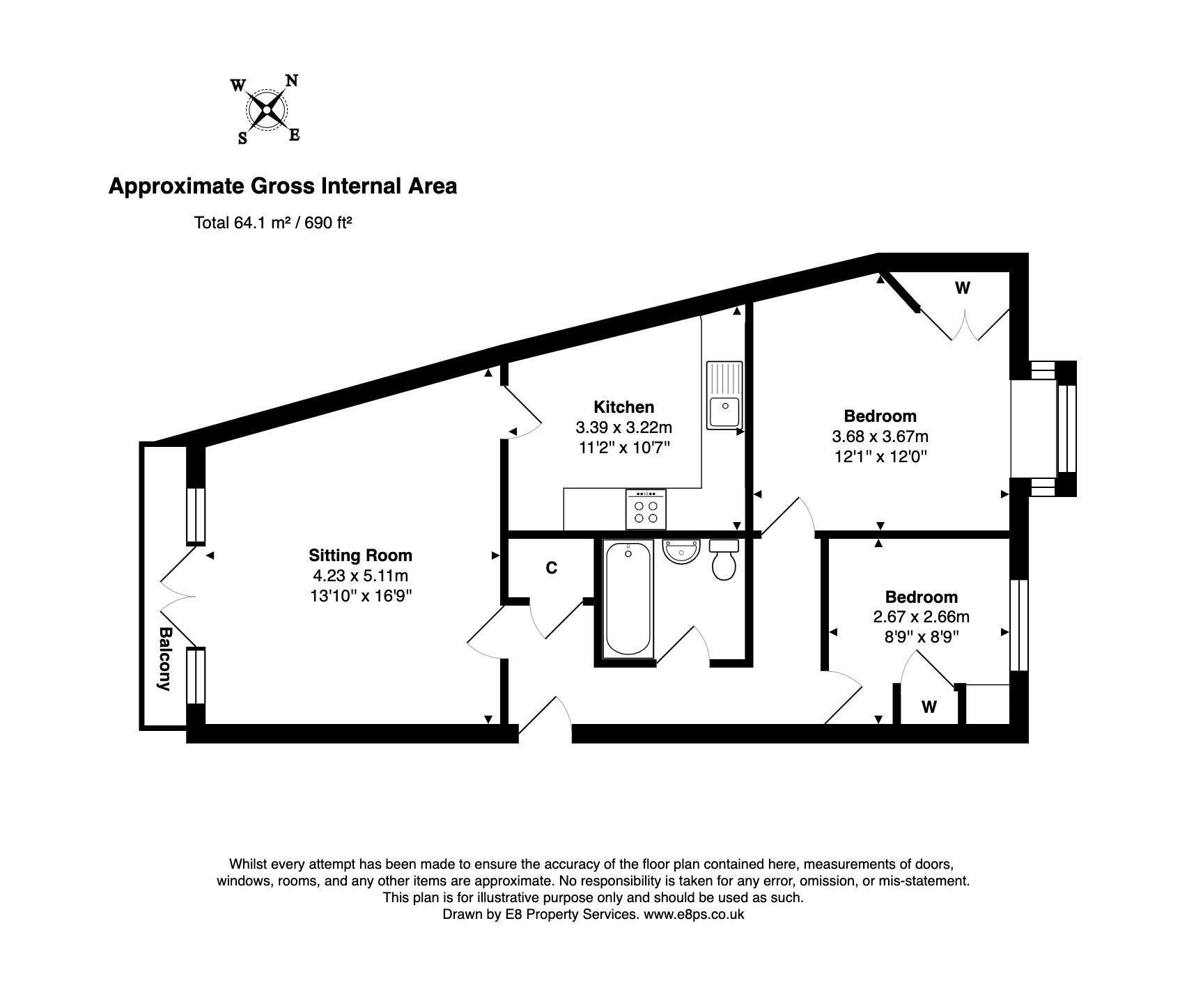 43, Folly Bridge Court, Oxford floorplan