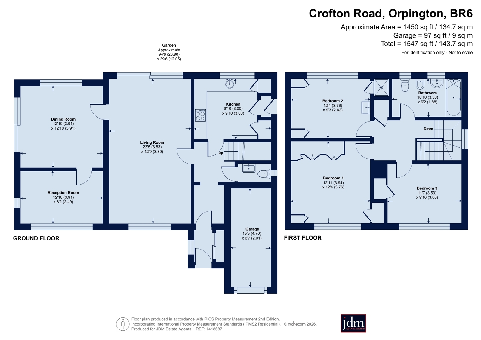 180, Crofton Road, Orpington floorplan