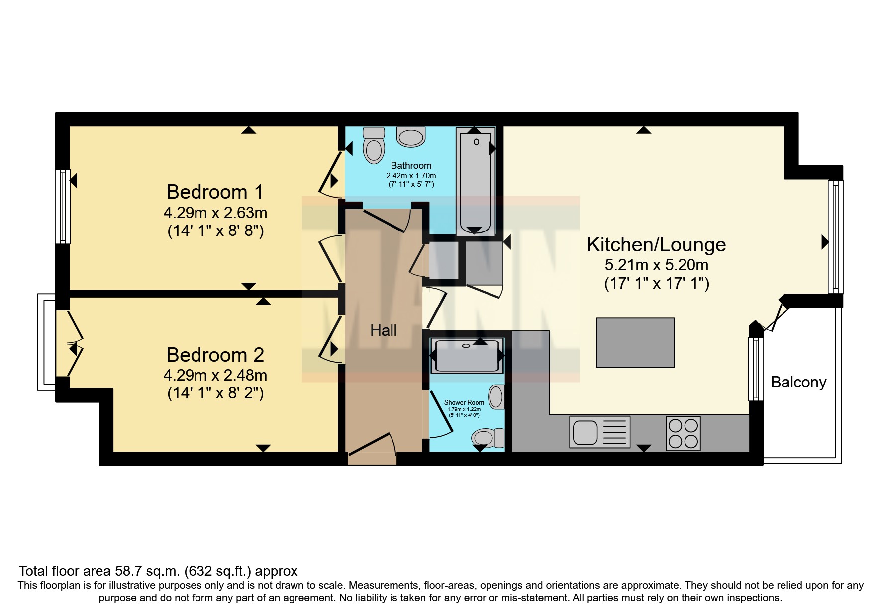 Flat 5, Carausius Court, Canterbury floorplan