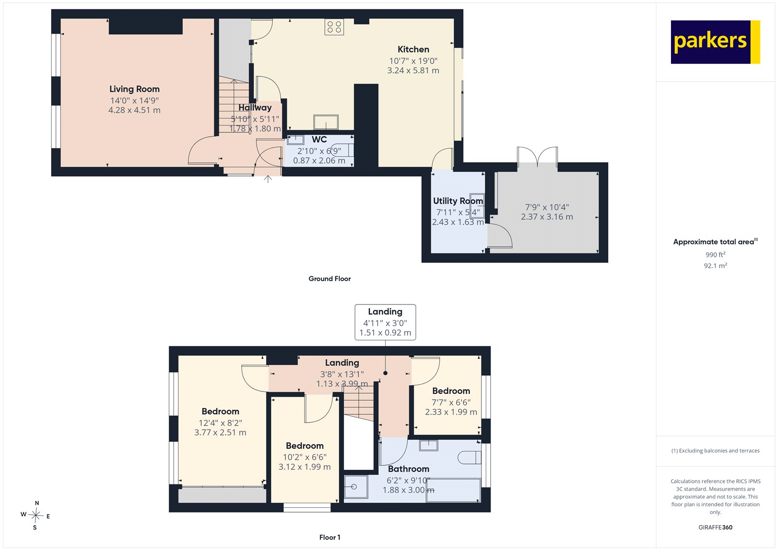 107, Meadow Way, Reading floorplan