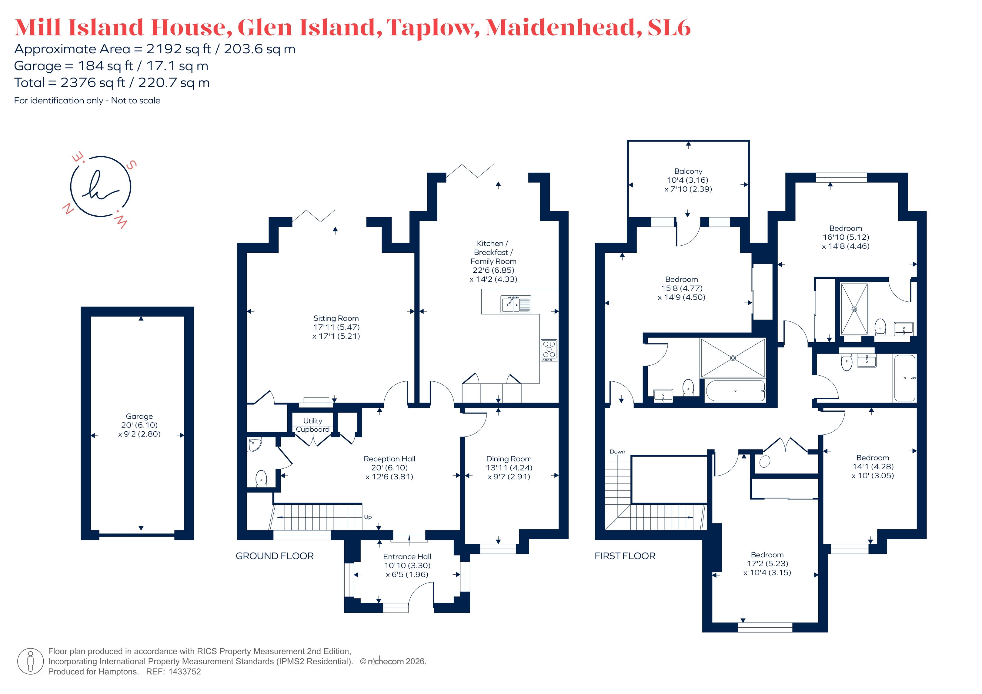 2, 2 Mill Island House, Glen Island, Taplow, Maidenhead floorplan