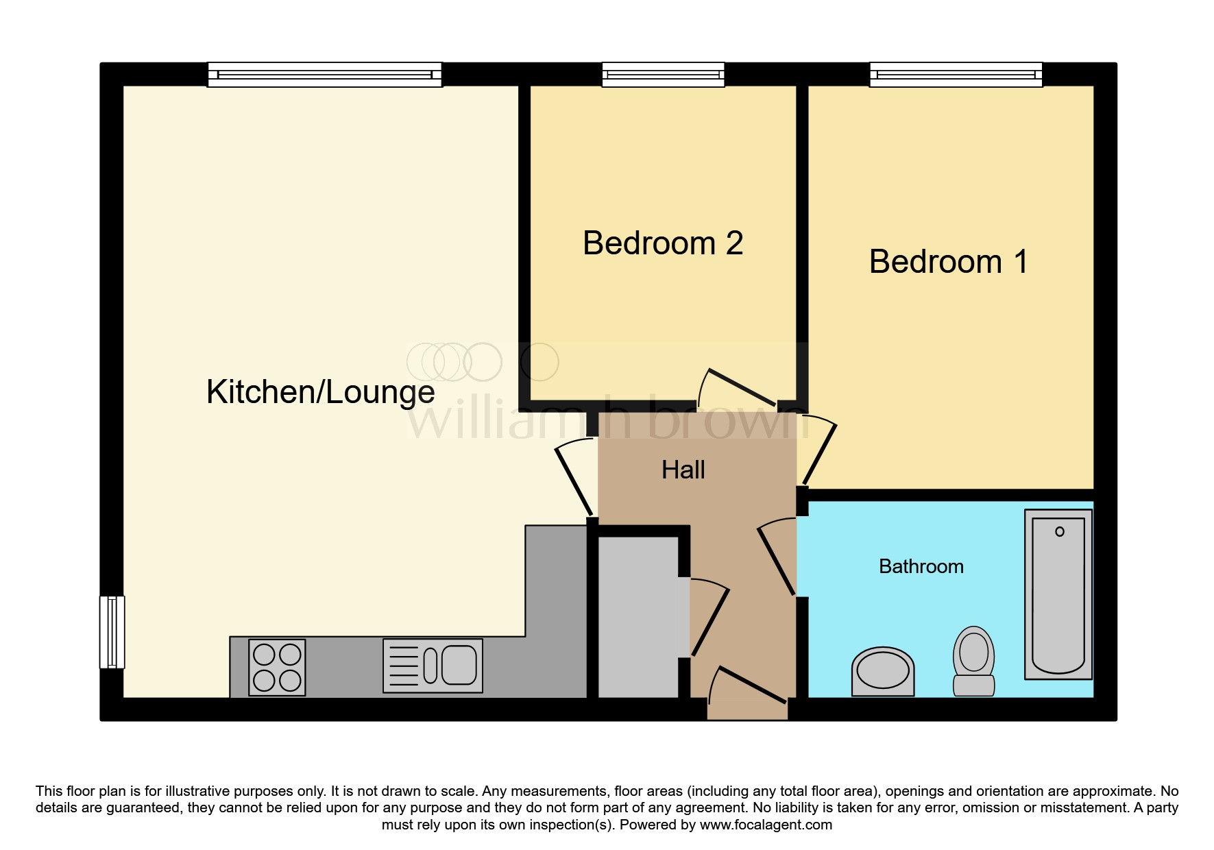 Flat 11, Jasmine House, 18, Braunston Close, Northampton floorplan