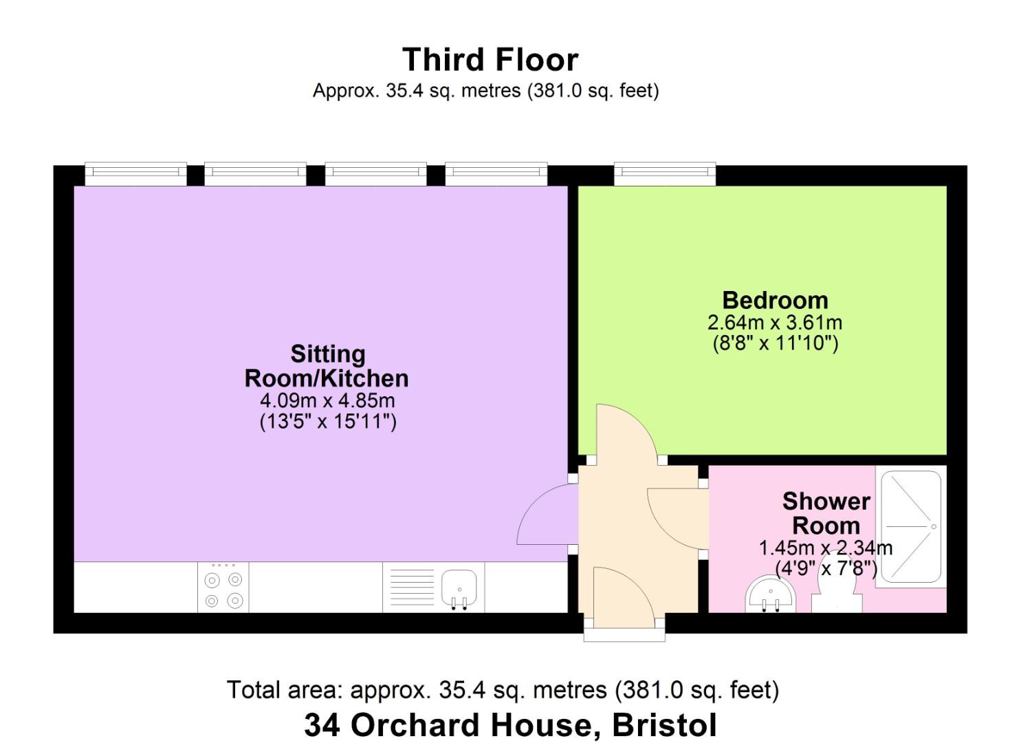 Stockwood Road, Brislington, Bristol BS4, 1 bedroom flat to rent