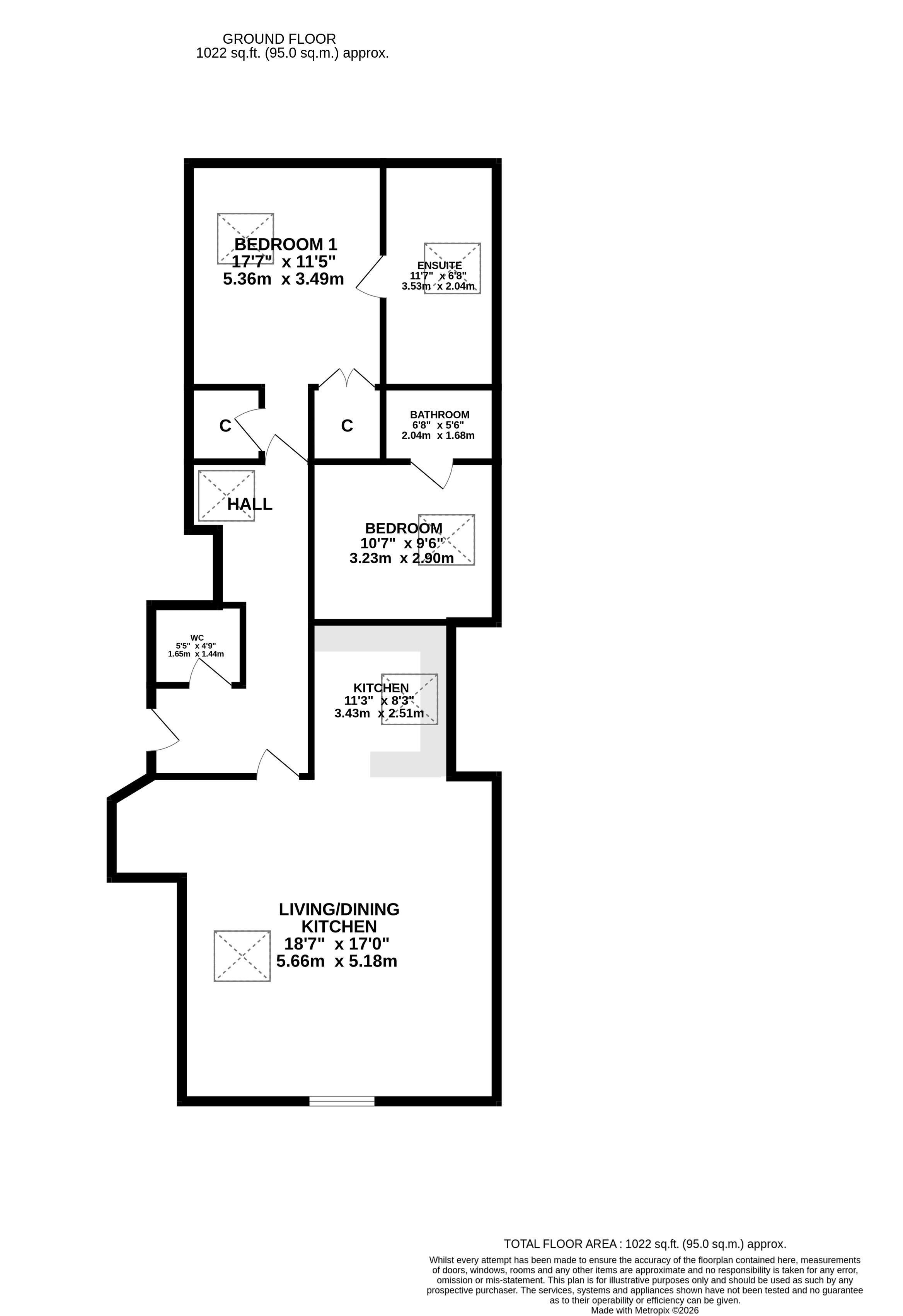Apartment 14, Navigation Court, 9A, Calverley Bridge, West Yorkshire floorplan