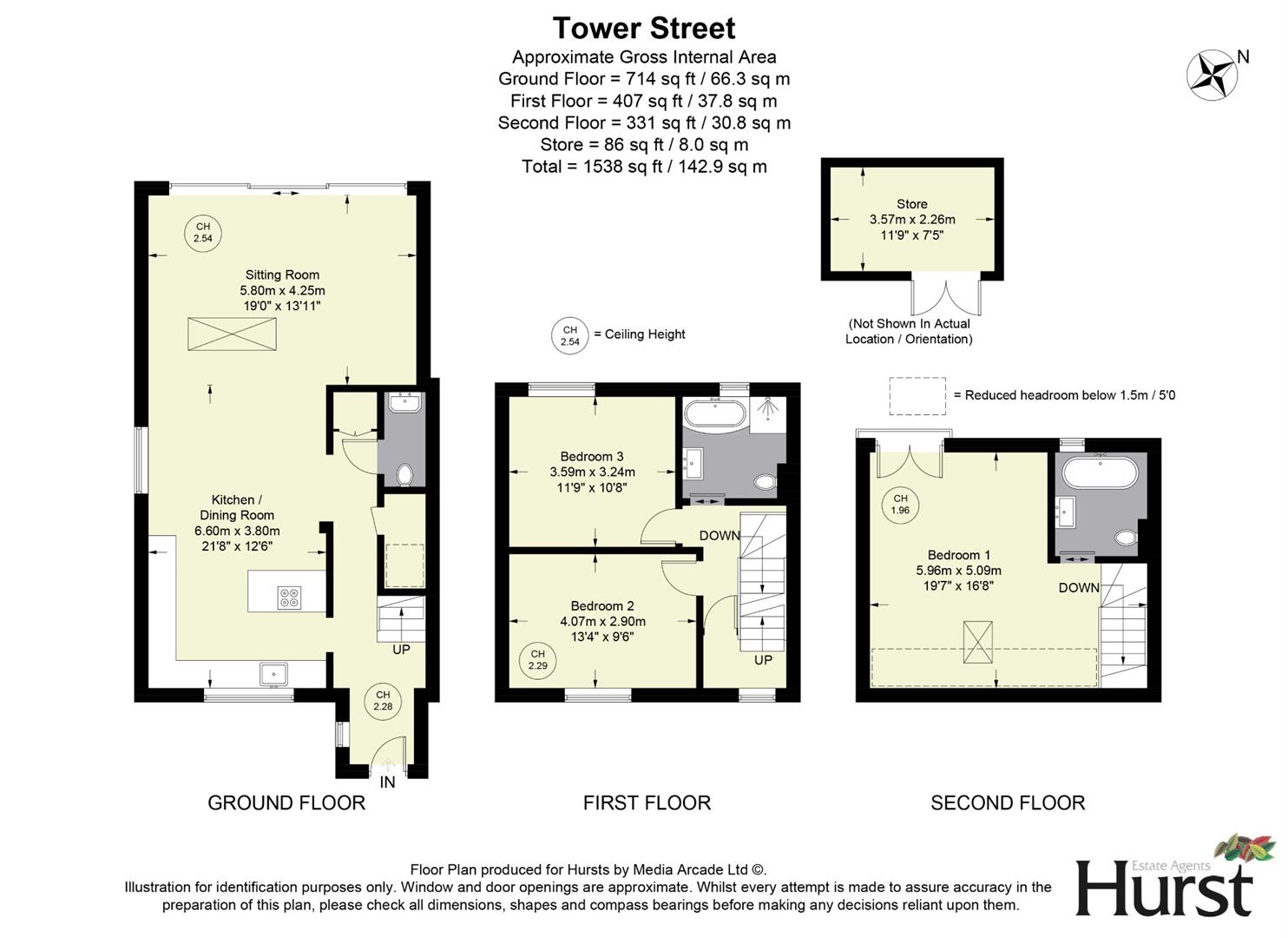57, Tower Street, High Wycombe floorplan