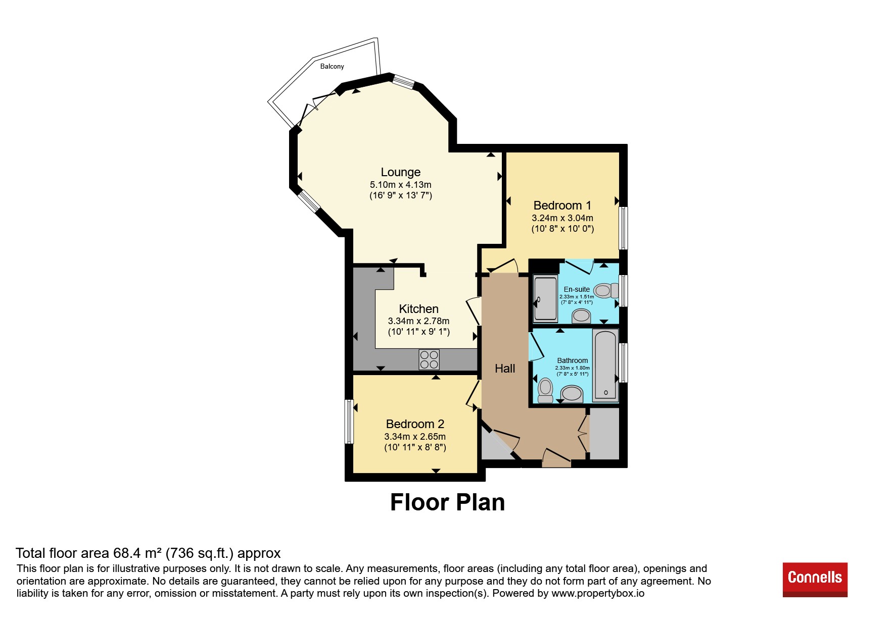 19, Copeland House, Rathlin Road, Crawley floorplan