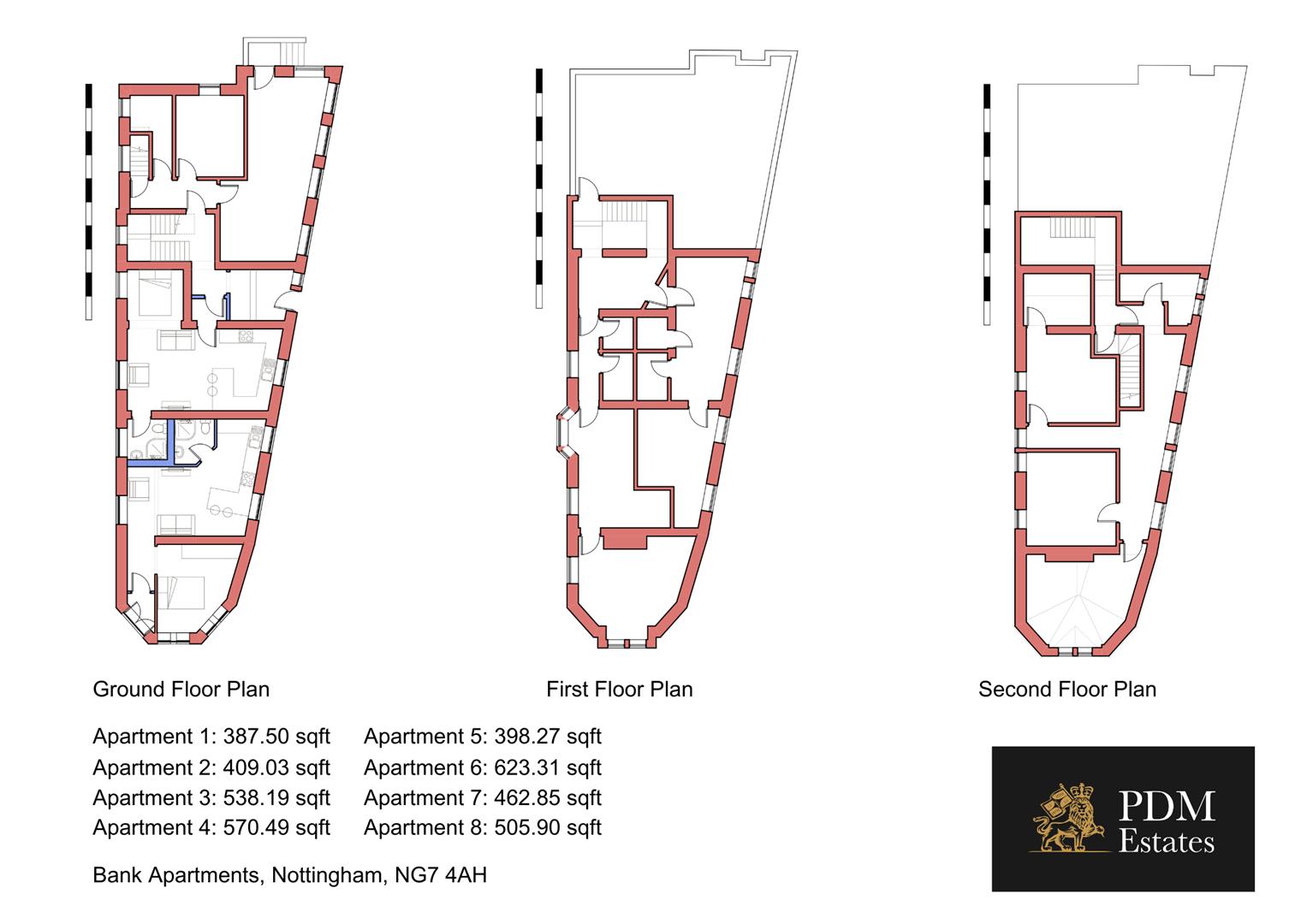 Bank Apartments, Peveril Street, Nottingham floorplan