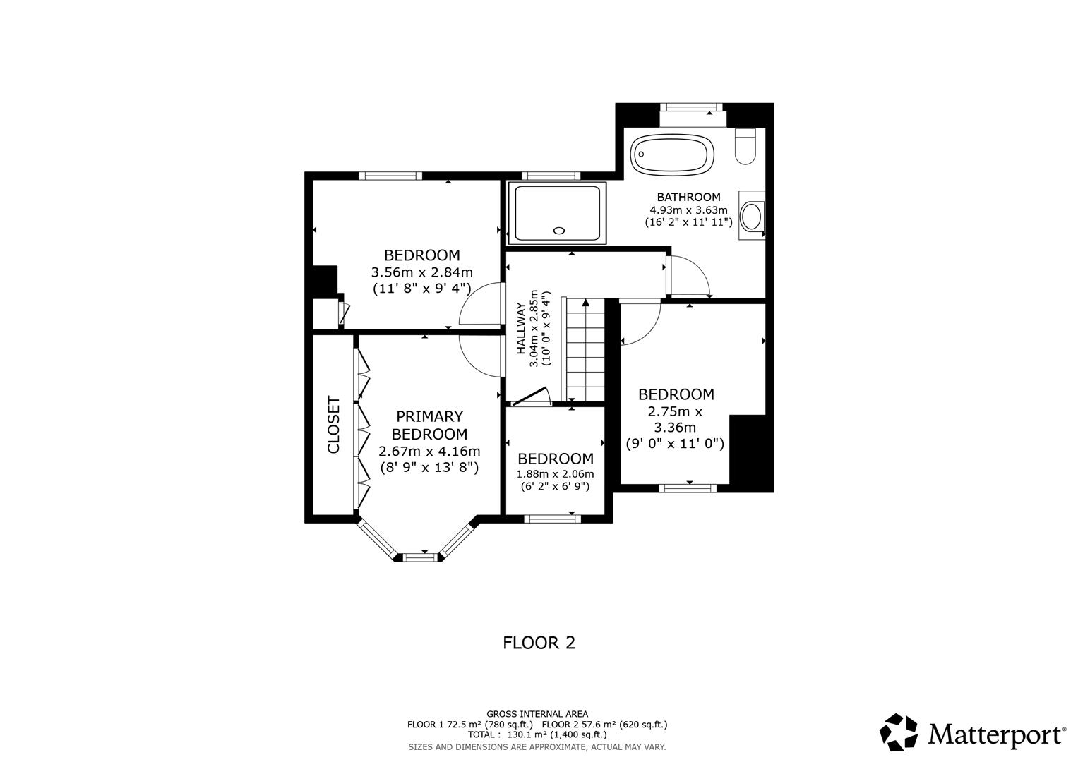 19, The Rise, Halifax floorplan