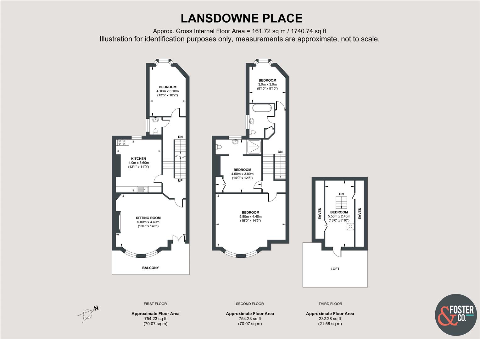 First And Second Floor Flat, 27, Lansdowne Place, Hove floorplan